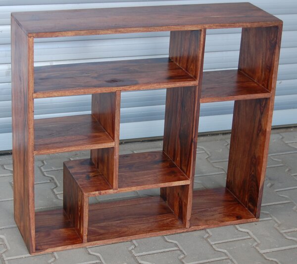 Knihovna Rami 90x90x30 z indického masivu palisandr