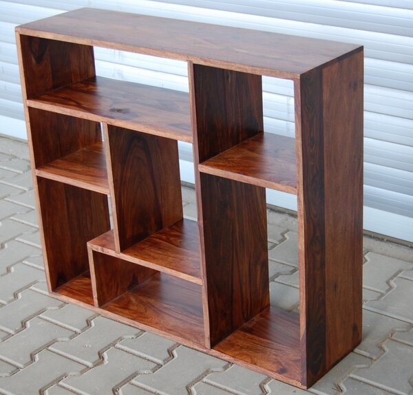 Knihovna Rami 90x90x30 z indického masivu palisandr