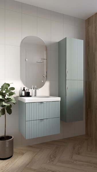 Cersanit Tirso skříňka 59.4x44.7x57.2 cm pod umyvadlo závěsná modrá-zelená S1015-015
