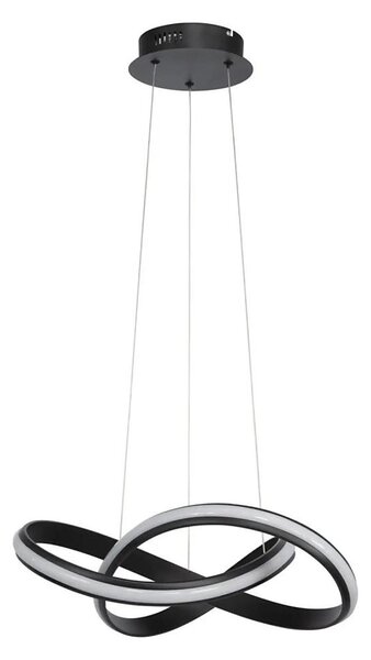LED Stmívatelný lustr na lanku SALO LED/28W/230V 3000K černá