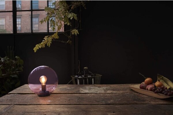 Ledvance - Stolní lampa BUBBLE 1xE27/40W/230V růžová