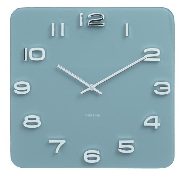 Nástěnné hodiny Vintage 35 cm modré Karlsson (Barva - modrá)
