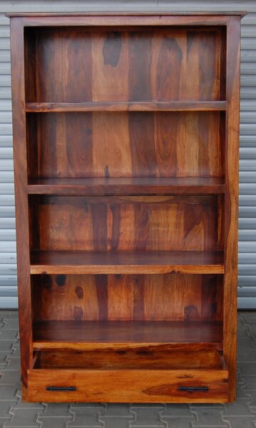 Knihovna Rami 90x180x35 z indického masivu palisandr