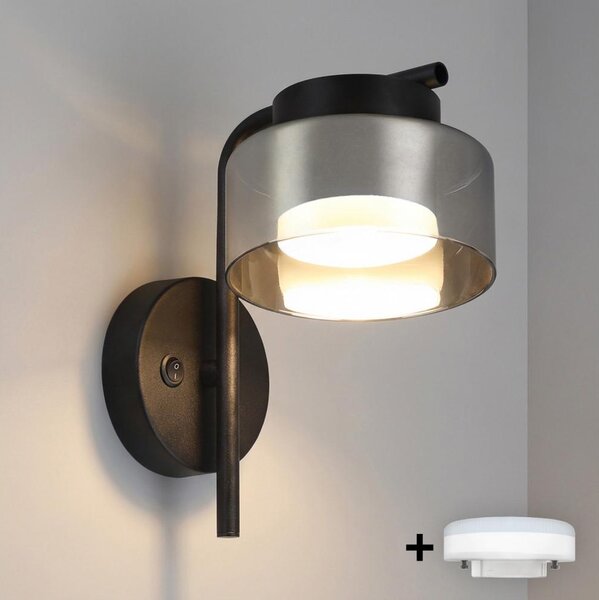 BRILAGI -LED RGB Stm. nást. lampa AURA LUX 1xGX53/14W/230V Wi-Fi Tuya černá/kouř