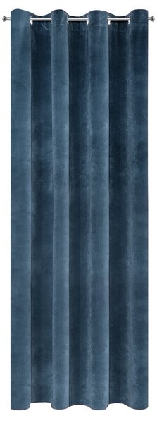 ZATEMŇOVACÍ ZÁVĚS NA KROUŽCÍCH RIA 140X250 CM NÁMOŘNICKÁ MODRÁ