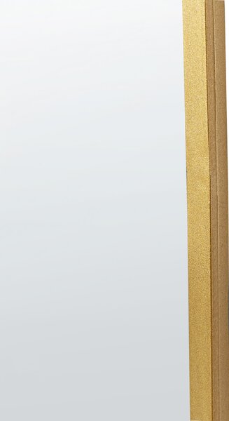 Zrcadlo LEVET 58 cm 122 cm Kov Zlatá