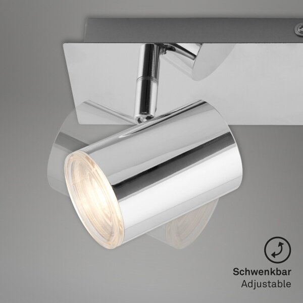 Briloner 2731-028 - Koupelnové bodové svítidlo BANYO 2xGU10/5W/230V lesklý chrom