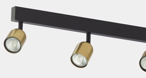 LED RGBW Stmívatelné bodové svítidlo TOP 6xGU10/6,5W/230V 2700-6500K zlatá/černá