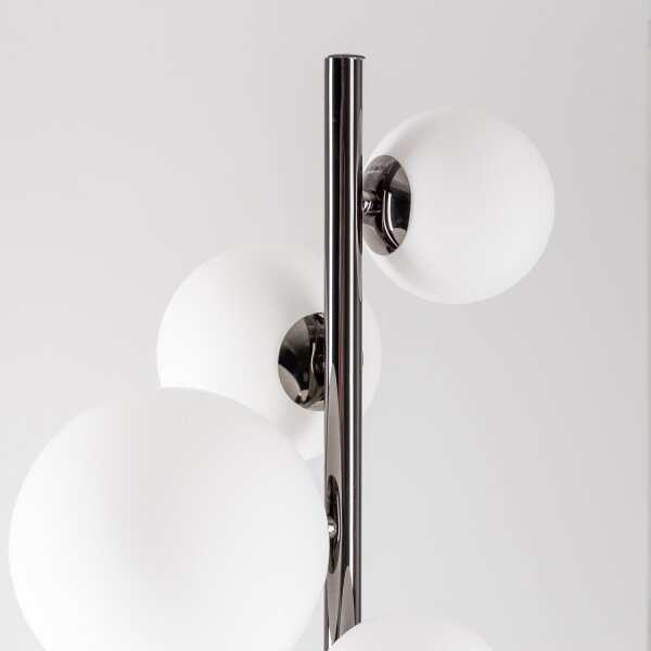 Brilagi - LED Stojací lampa MILLA 7xG9/3W/230V černý chrom/bílá