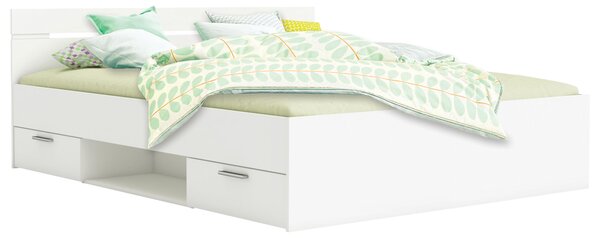 Idea nábytek Multifunkční postel 160x200 MICHIGAN perleťově bílá