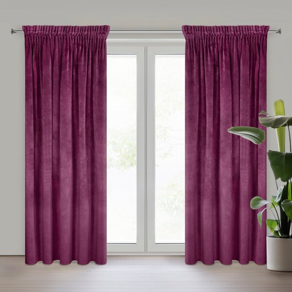 ZATEMŇOVACÍ ZÁVĚS NA PÁSCE RIA 140X270 CM FIALOVÁ