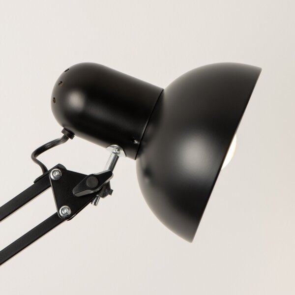 Brilagi - Flexibilní stojací lampa TASKER 1xE27/60W/230V 184 cm černá