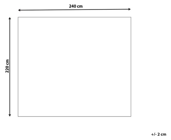 Přikrývka na postel NAPE 220 x 240 cm Tmavě zelená