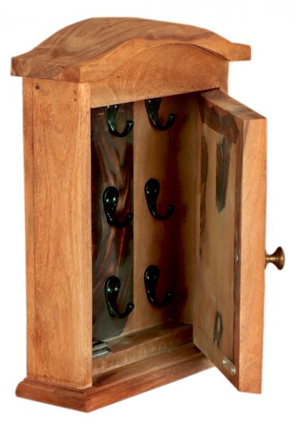 Skříňka na klíče Jali 30x40x10 z indického masivu palisandr