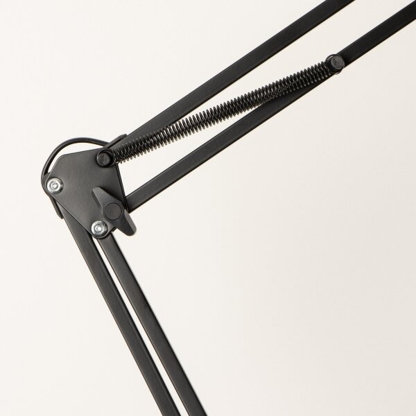 Brilagi - Flexibilní stojací lampa TASKER 1xE27/60W/230V 184 cm černá