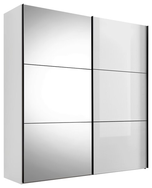 SKŘÍŇ S POSOUVACÍMI DVEŘMI, bílá, 167/222/68 cm Moderano - Šatní skříně