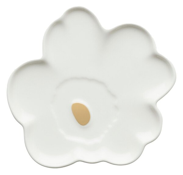 Set talířů Unikko 13,5cm, 2ks, 60. výročí / béžovo-bílo-zlatý