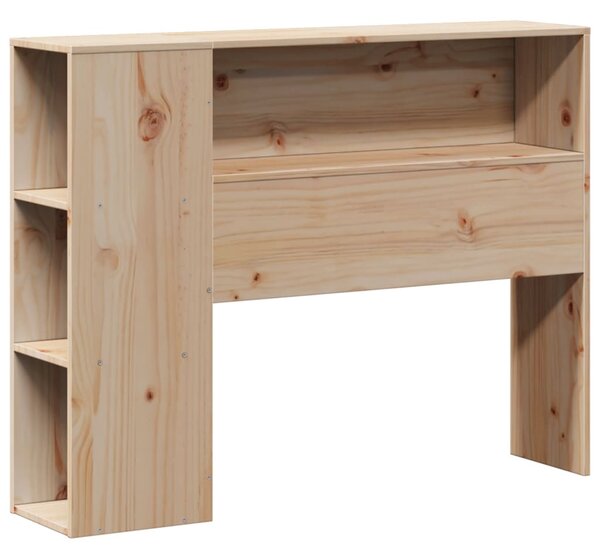 Postel s knihovnou bez matrace 75 x 190 cm masivní borovice 3323089