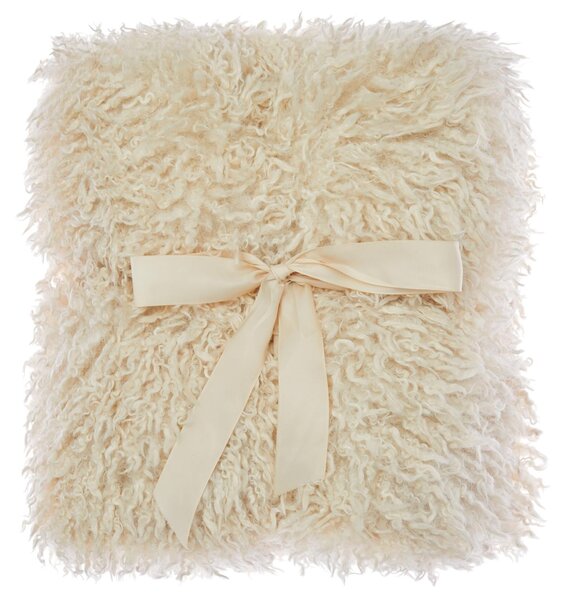 Skinnwille Home Collection Pléd Wooly Beige, béžová umělá kožešina, 120x180 cm