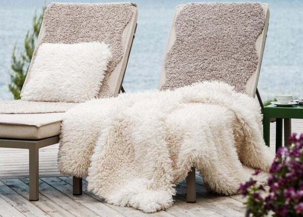 Skinnwille Home Collection Pléd Wooly Ivory, umělá kožešina, 120x180 cm