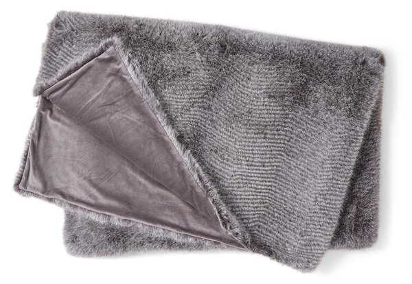 Skinnwille Home Collection Pléd Stily Grey, 140x220 cm, umělá kožešina šedá
