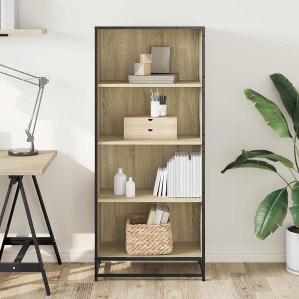 Knihovna dub sonoma 60 x 35 x 139 cm kompozitní dřevo 3300841