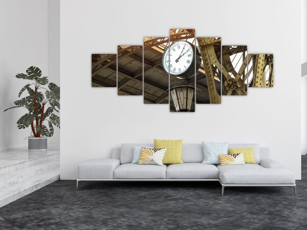 Obraz - Nádražní hodiny (210x100 cm)