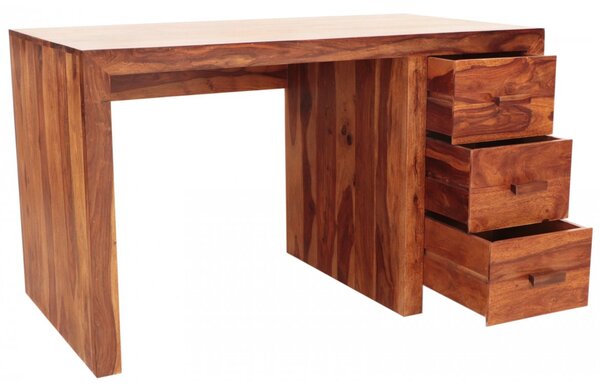 Psací stůl 130x76x70 Kali z indického masivu palisandr