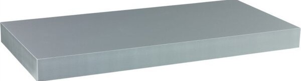 Police laminovaná deska Stilista 100 x 23,5 cm stříbrná
