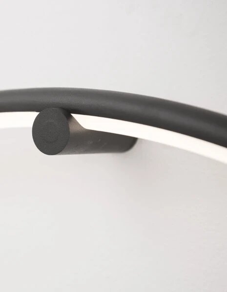 LED nástěnné svítidlo Ring 28W 79 zlaté – Černá