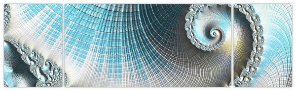 Obraz texturované spirály (170x50 cm)
