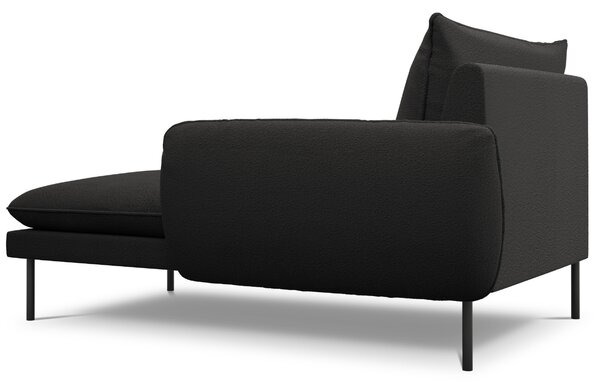-25 % Dny MOMENTI– Cosmopolitan Design Černá bouclé lenoška Vienna 170 cm, pravá