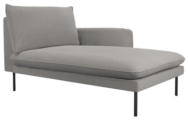 -25 % Dny MOMENTI– Cosmopolitan Design Šedá bouclé lenoška Vienna 170 cm, pravá