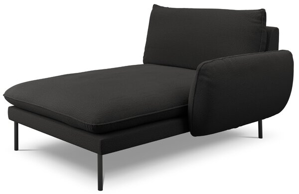 -25 % Dny MOMENTI– Cosmopolitan Design Černá bouclé lenoška Vienna 170 cm, pravá