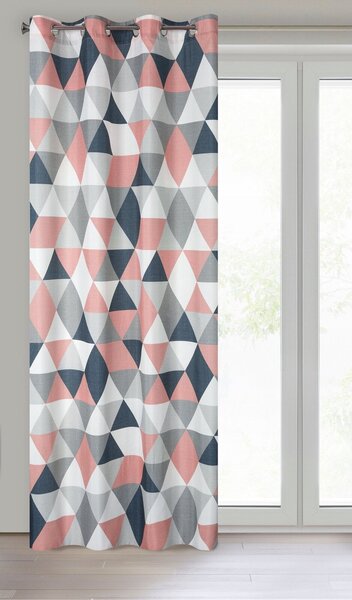 ZÁVĚS NA KROUŽCÍCH ADINA 140X250 CM VZOROVANÁ BS