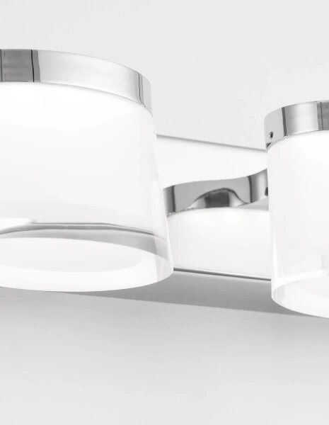 Moderní nástěnné svítidlo Sabia 38 Chrome – Šedá