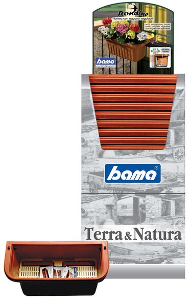 BAMA Závěsný truhlík RONDINE, bílá, Rozměry: 50 cm, 50 cm