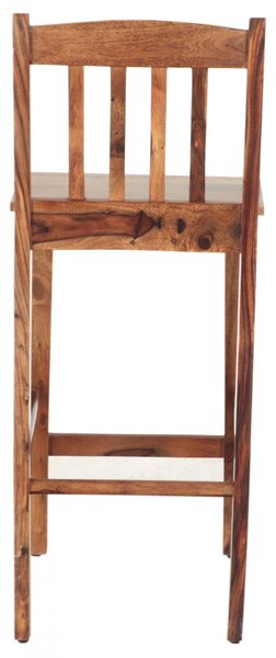 Barová židle 45x105x45 s žebrováním z indického masivu palisandr