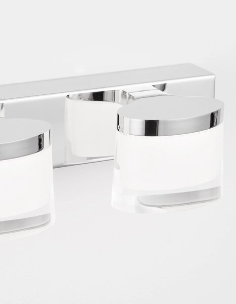 Moderní nástěnné svítidlo Sabia 38 Chrome – Šedá