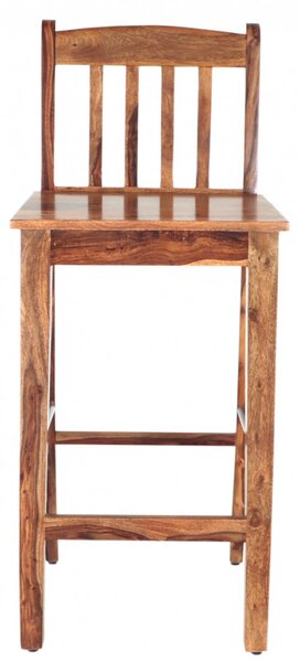 Barová židle 45x105x45 s žebrováním z indického masivu palisandr
