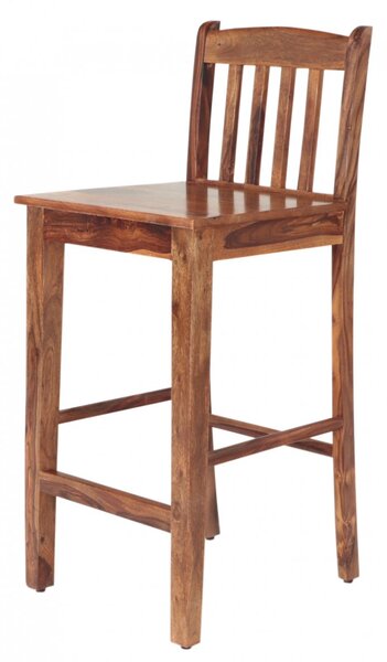 Barová židle 45x105x45 s žebrováním z indického masivu palisandr
