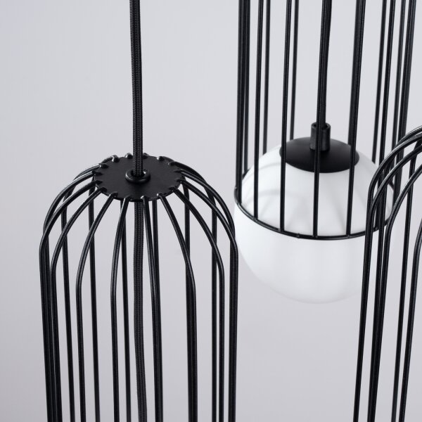 Sollux SL.1336 - Lustr na lanku BRINA 3xG9/8W/230V černá