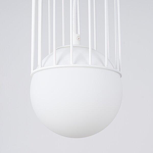Sollux SL.1331 - Lustr na lanku BRINA 1xG9/8W/230V bílá