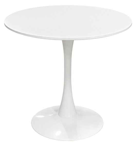 Jídelní stůl QUATRO kulatý bílý (Jídelní stůl)