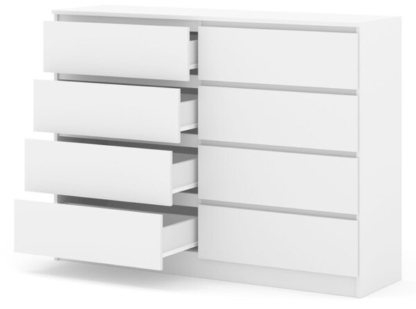 BIM Komoda Maja 140, S8 bílý mat