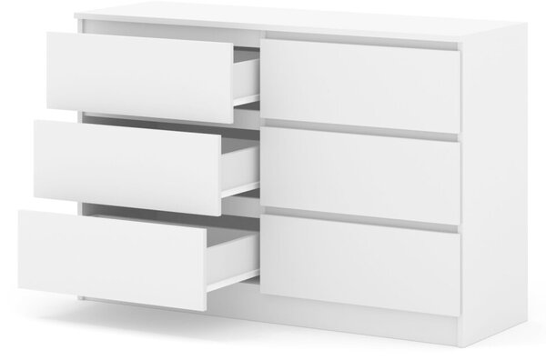 BIM Komoda Maja 120, S6 bílý mat