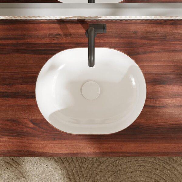 Hansgrohe Xuniva U umyvadlo 45x35 cm oválné pod pult bílá lesk 61050450