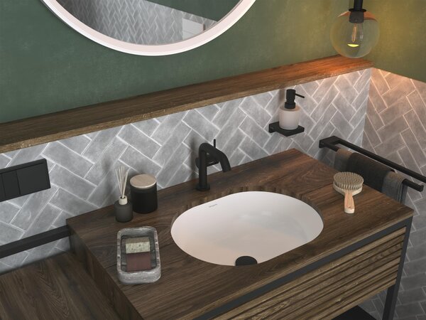 Hansgrohe Xuniva U umyvadlo 45x35 cm oválné pod pult bílá lesk 61050450