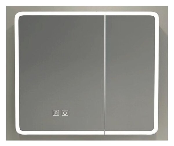 BRILAGI - LED Zrcadlová koupelnová skříňka s podsvícením BRONTE DOUBLE 60x75 cm