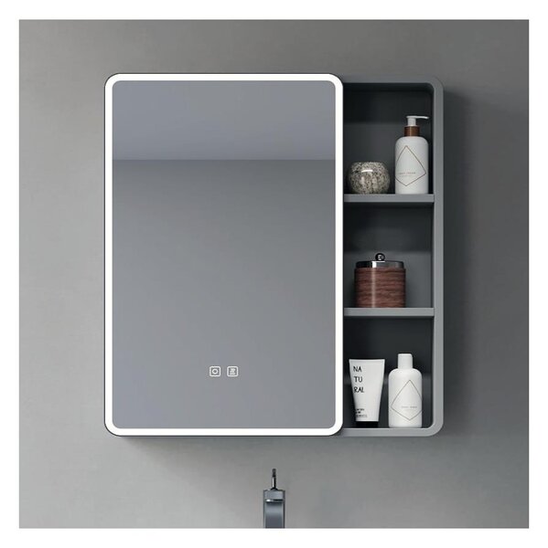 BRILAGI - LED Zrcadlová koupelnová skříňka s podsvícením NOTO SINGLE 78x65 cm